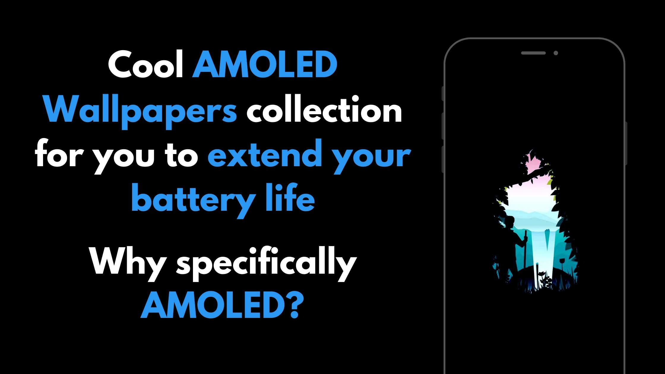 How AMOLED Wallpapers can save your battery?