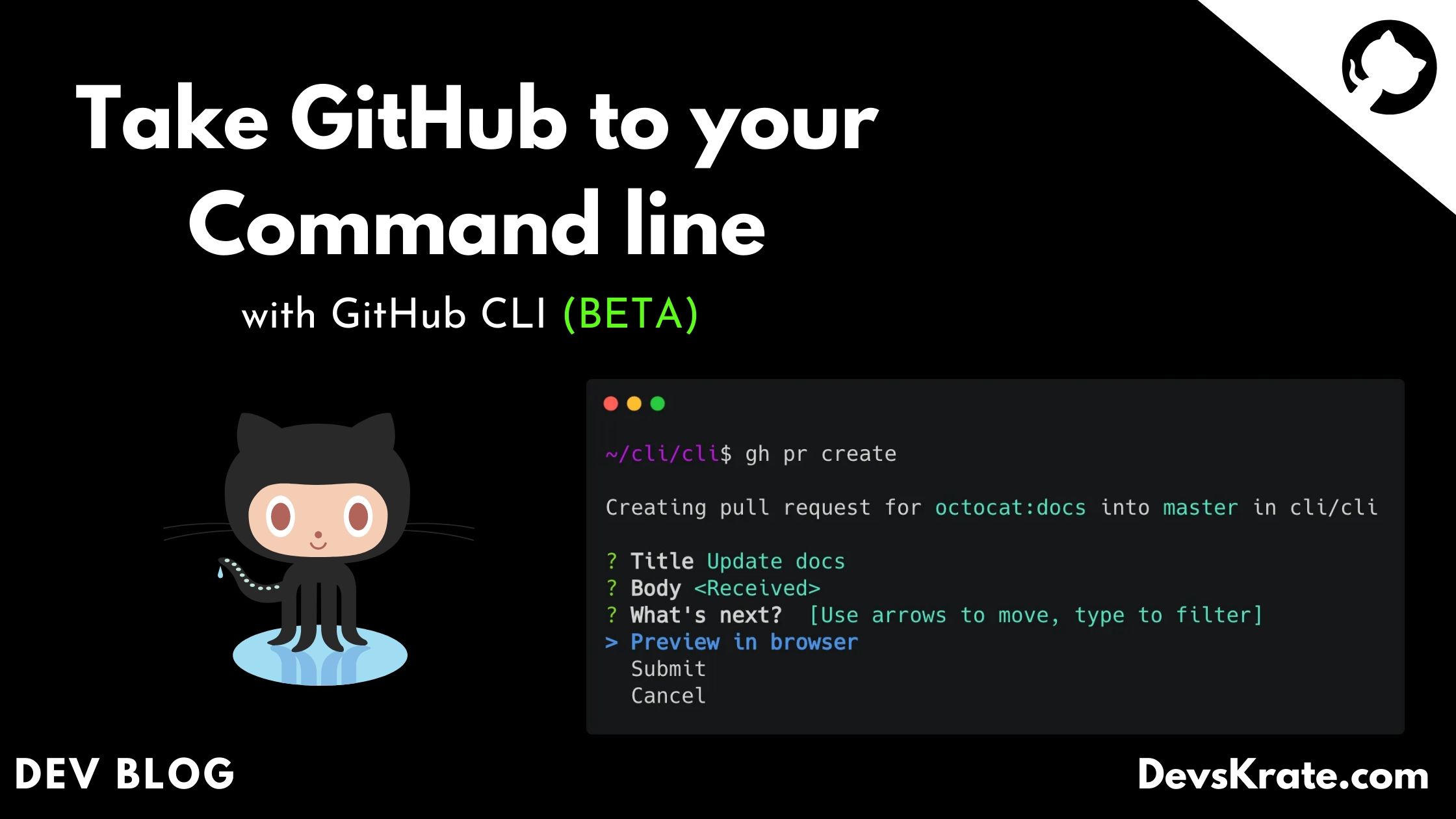 apt install github cli