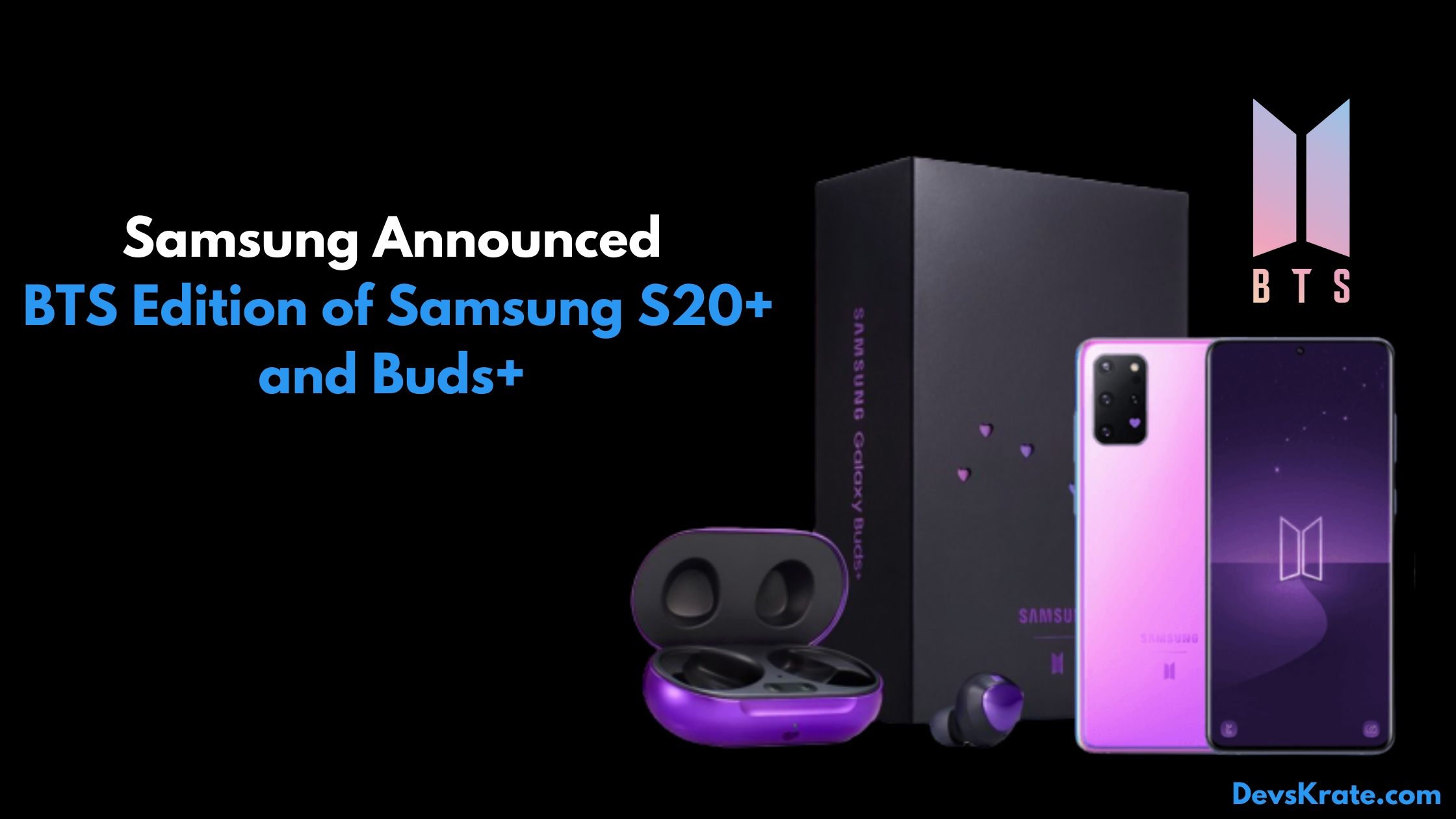 Samsung Announced BTS Edition of S20+ and Buds+