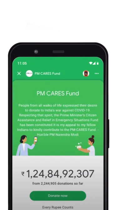 Google Pay PM Cares