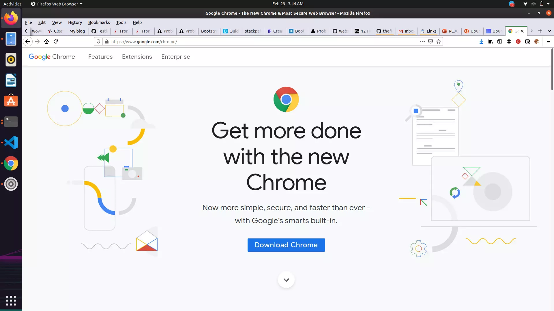 Chrome download page